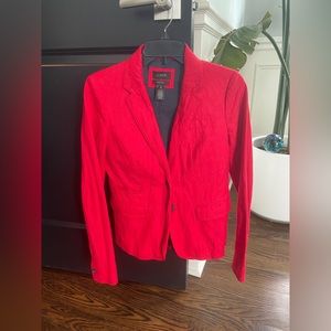 Red J. Crew blazer